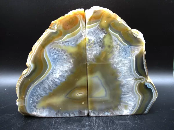 Genuine Brazil Agate Polished Bookend For Sale #1