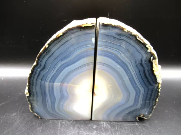 Genuine Brazil Agate Polished Bookend For Sale #2