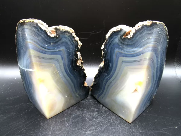 Genuine Brazil Agate Polished Bookend For Sale #2a