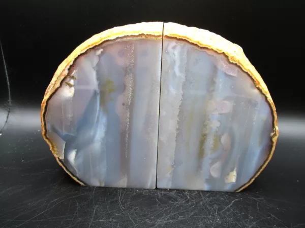 Genuine Brazil Agate Polished Bookend For Sale #3