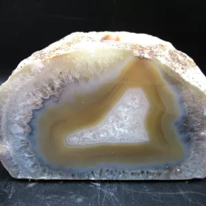 Natural Agate Mineral Candle Holder #3 For Sale