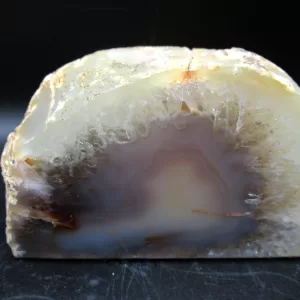 Natural Agate Mineral Candle Holder #4 For Sale