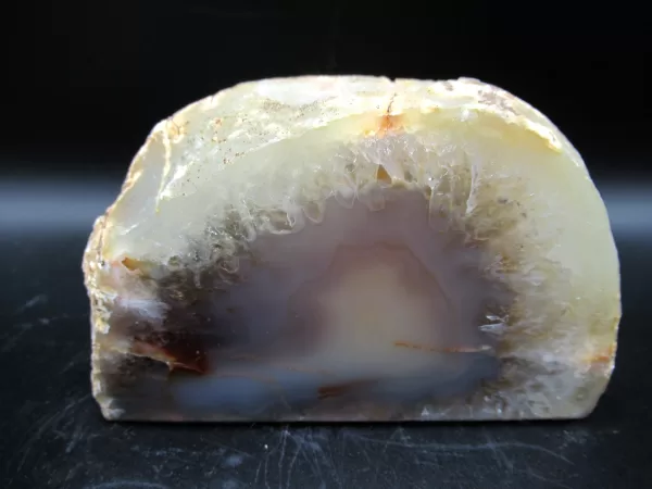 Natural Agate Mineral Candle Holder #4 For Sale