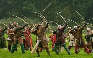 Roman Arrowhead for Sale. Multiple Ancient Archers launching a volley of arrows