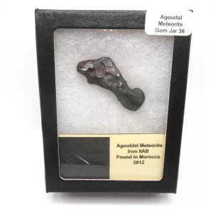 Genuine Agoudal Meteorite in Gem Jar For Sale #36