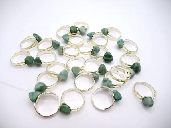 Genuine Jade Mineral Rings Adjustable For Sale