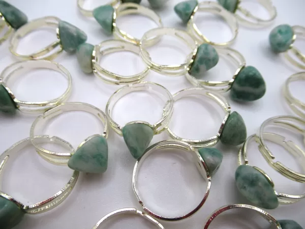 Genuine Jade Mineral Rings Adjustable a For Sale