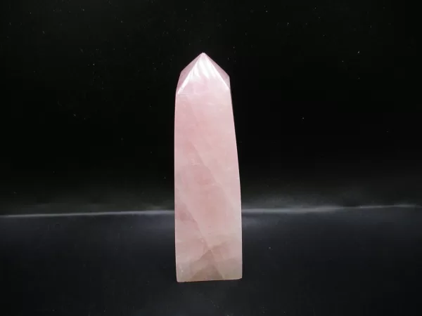 Genuine Rose Quartz Metaphysical Obelisk For Sale #1