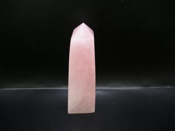 Genuine Rose Quartz Metaphysical Obelisk For Sale #1b