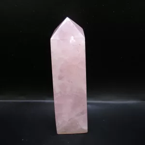 Genuine Rose Quartz Metaphysical Obelisk For Sale #3