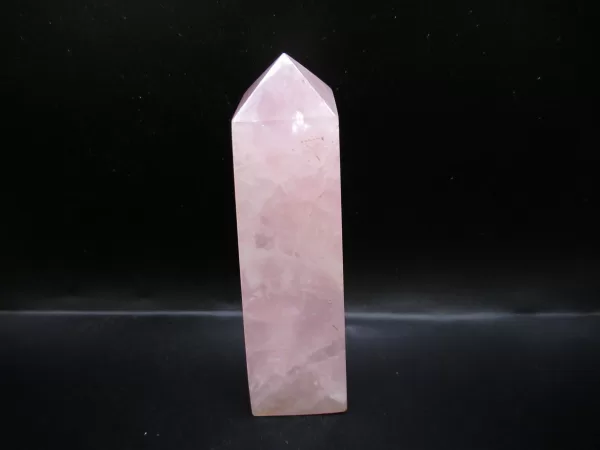 Genuine Rose Quartz Metaphysical Obelisk For Sale #3