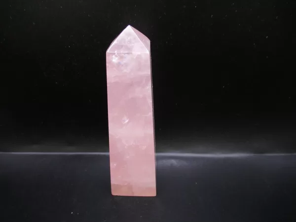 Genuine Rose Quartz Metaphysical Obelisk For Sale #4b