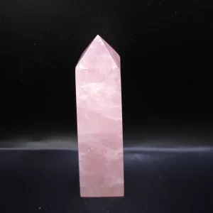 Genuine Rose Quartz Metaphysical Obelisk For Sale #6