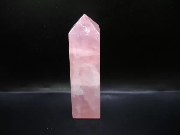 Genuine Rose Quartz Metaphysical Obelisk For Sale #7