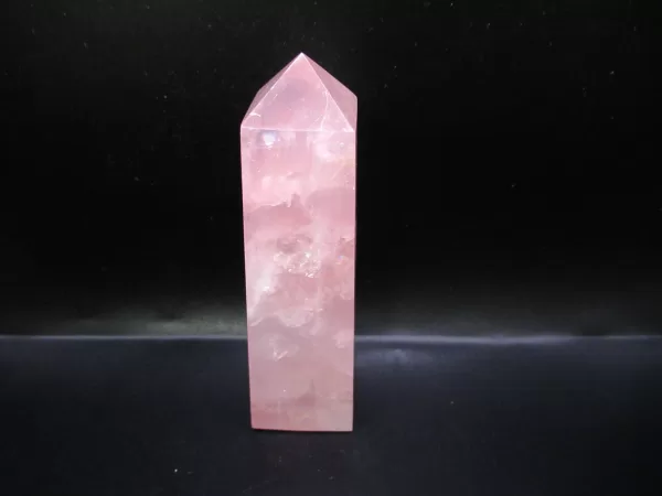 Genuine Rose Quartz Metaphysical Obelisk For Sale #7a