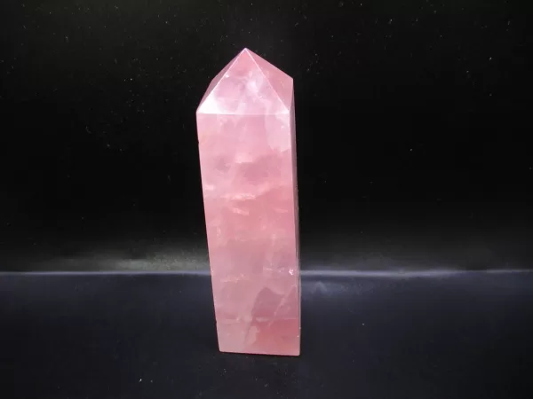 Genuine Rose Quartz Metaphysical Obelisk For Sale #7b