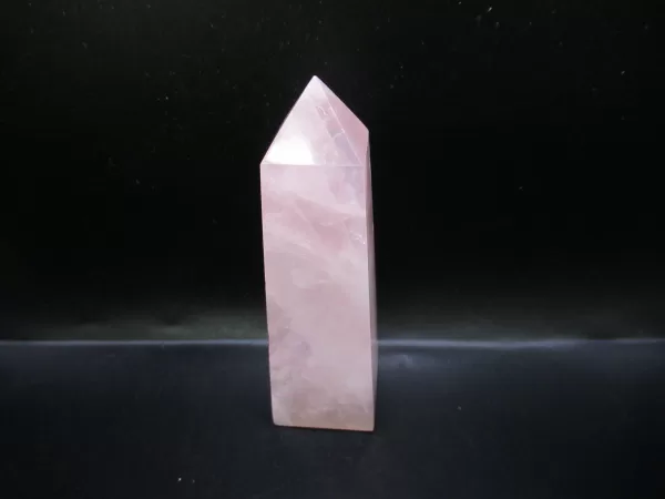 Genuine Rose Quartz Metaphysical Obelisk For Sale #8b