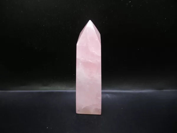 Genuine Rose Quartz Metaphysical Obelisk For Sale #8c