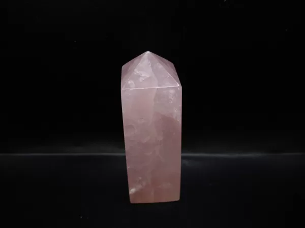 Genuine Rose Quartz Metaphysical Obelisk For Sale #9a