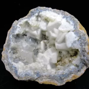 Genuine Mississippian Age Geode Pair For Sale From Keokuk, Iowa #12a